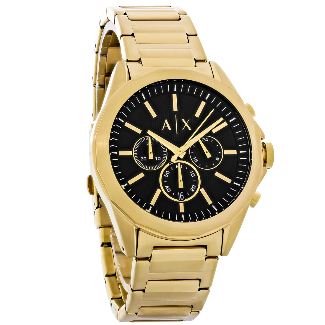 Armani Exchange Drexler Chronograph Black Dial Quartz Watch AX2611