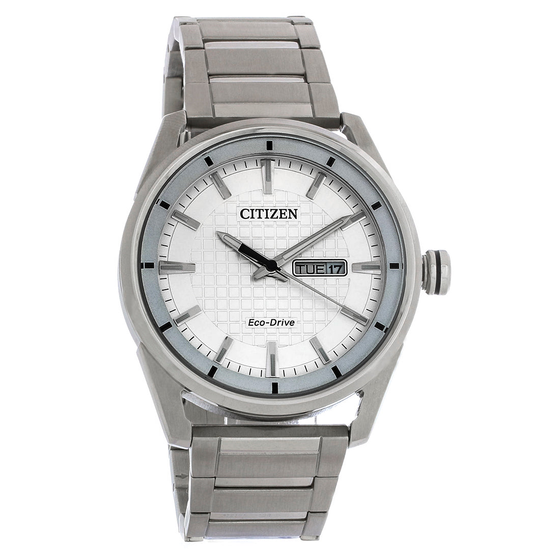 Citizen Eco DRIVE CTO Stainless Steel Silver Dial Watch AW0080-57A