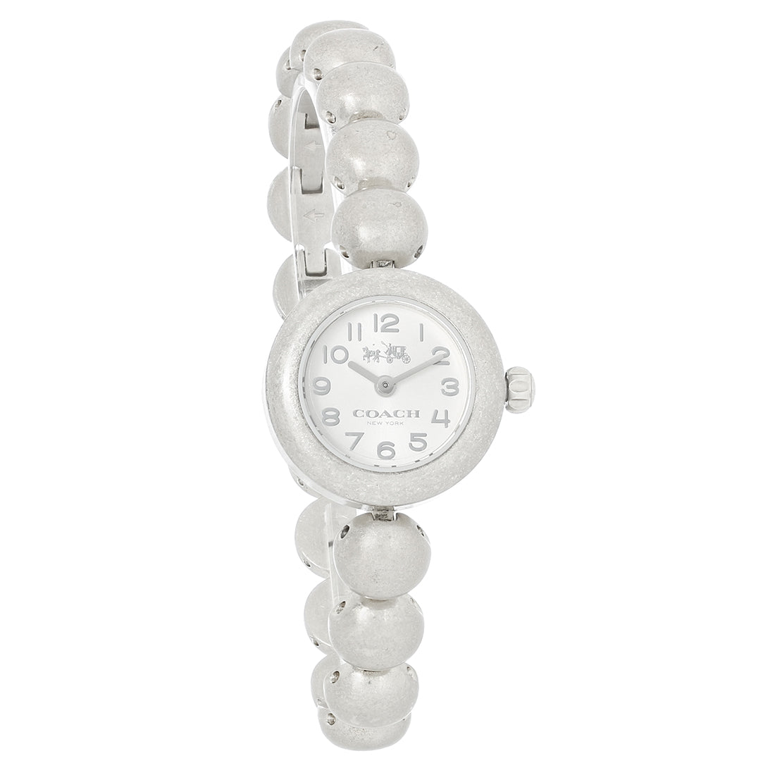 Coach Rivet Ladies Silver Dial Stainless Steel Studded Watch 14502338