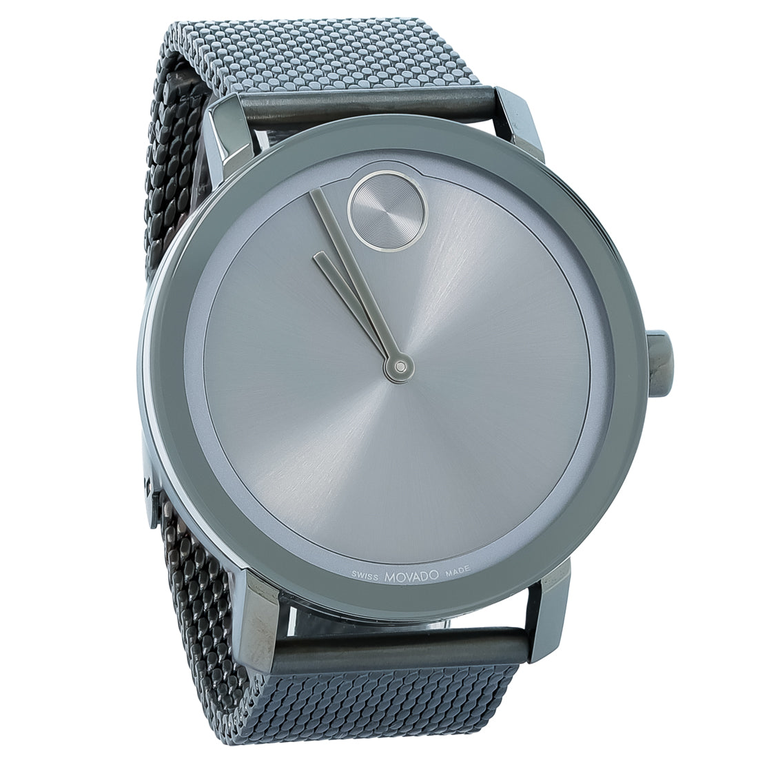 Movado Bold Evolution Mens Grey ION Plated Stainless Quartz Watch 3600902