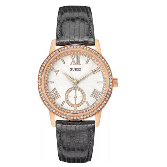Guess Classic Ladies Crystal Rose Gold PVD Stainless Quartz Watch U0642L3