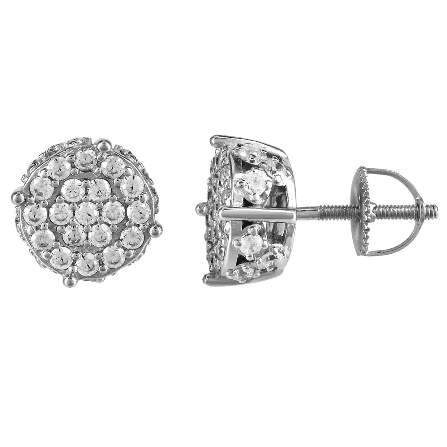 S.Silver Round Earrings RP