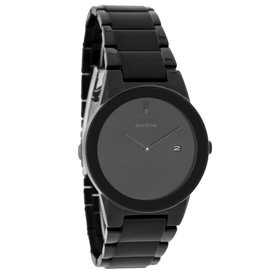 Citizen Eco-Drive Mens Axiom Series Black ION PVD Stainless Watch AU1065-58E