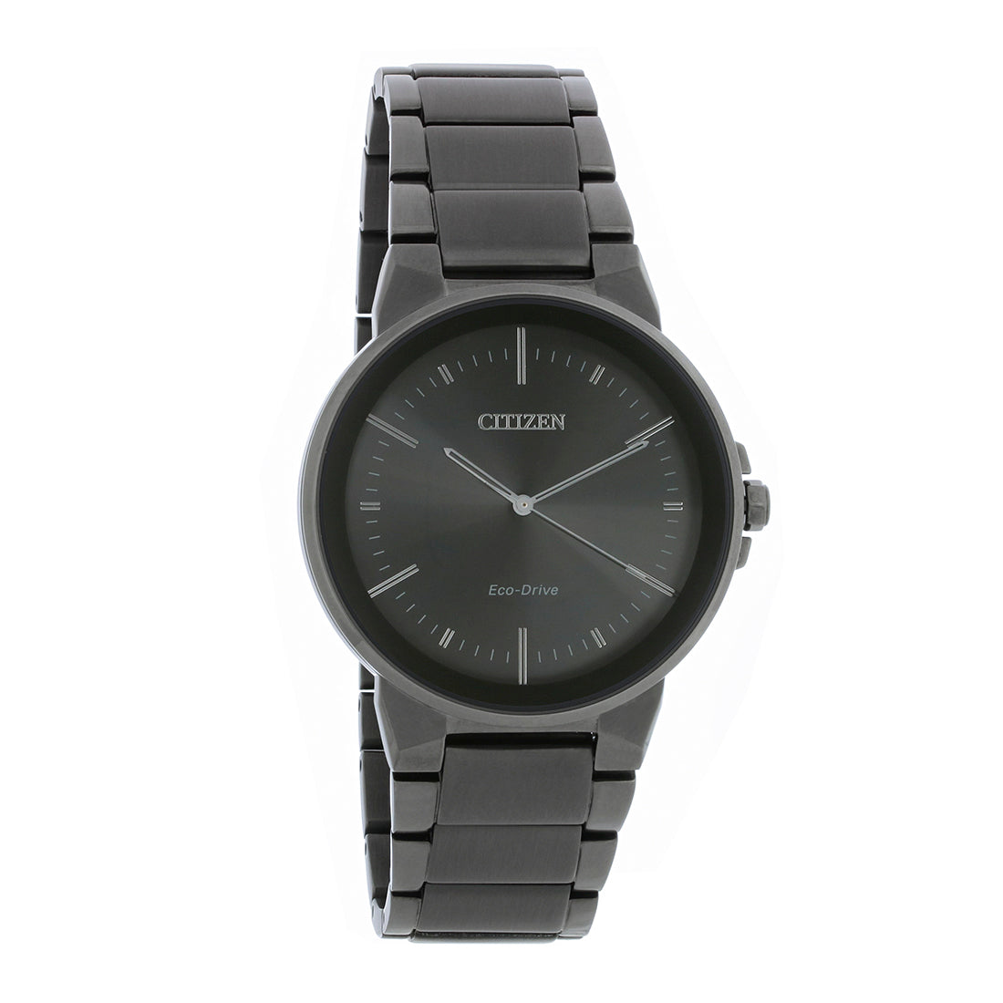 Citizen Eco-Drive Mens Axiom Grey ION Plated Steel Watch BJ6517-52E